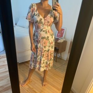 Reformation Floral Midi Dress
